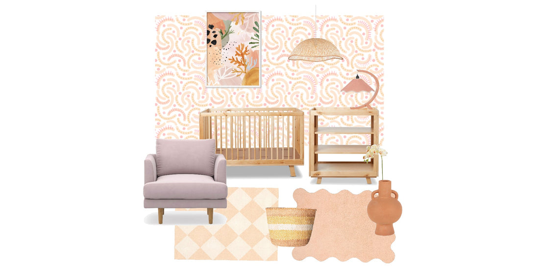 Wiggly Worms Pre-Pasted Wallpaper for a Fun Baby Nursery